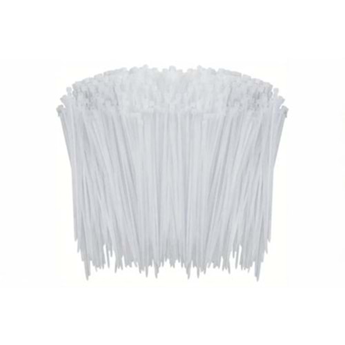 Çetsan 03620-1 3.6X200mm 20cm Kablo Bağı Beyaz - 100 Lü Paket Halinde