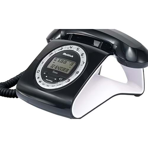 Multitek Retro Cid 12 Haneli Lcd Ekran Siyah-Kırmızı Masaüstü Telefon - 28882