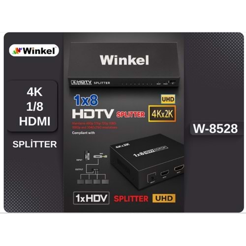 Winkel W-8528 1/8 4K Hdmı Splitter Dağıtıcı