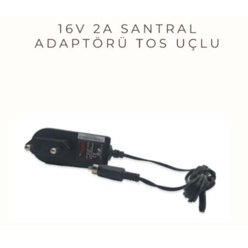 Forline AT0162 16 Volt 2 Amper Tos Uçlu Plastik Kasa Santral Adaptörü