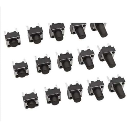 IC-200 6x6 9mm Buton 5 Li Paket Halinde