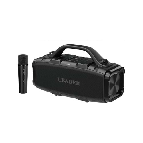 Leader LP330 IPX5 Bluetooth Sd Usb Aux Fm Radyo Kablosuz Mikrofon Taşınabilir Toplantı Amfisi