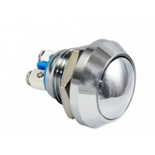 D12 12mm Metal Buton Yaylı Ledsiz
