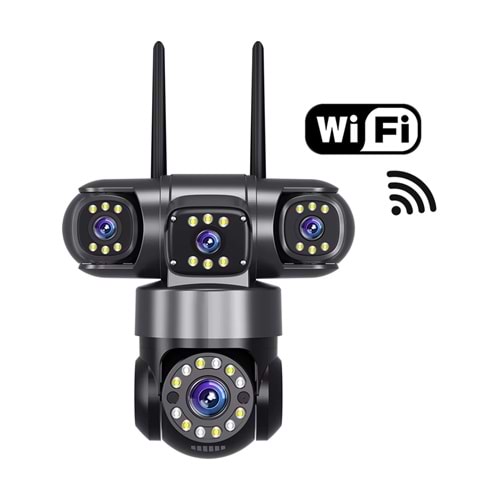 O-KAM Pro 6030 15 MP 3 Kameralı Dual Lens Wifi Ptz Kamera