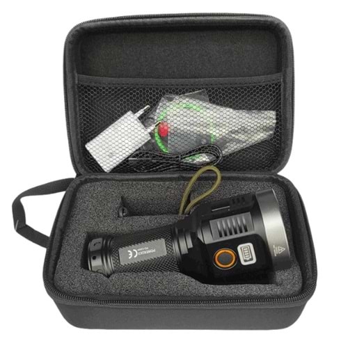 Powerdex PD-12000F Su Geçirmez 40 Watt 4000 Lümen Süper Güçlü LED Profesyonel Şarjlı El Feneri
