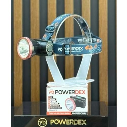 Powerdex PD-4472 Profesyonel Şarjlı 5W 500 Lümen Kafa Fener