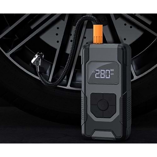 Cevval PM-02 Şarjlı Taşınabilir Araç Lastik Şişirme Kompresörü