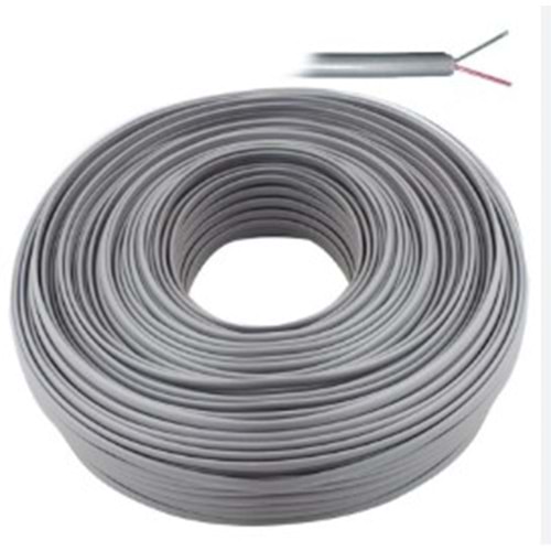 Swat KABLO2CG 2x7x0.15 Köken Telefon Hat Kablosu Gri - Metre