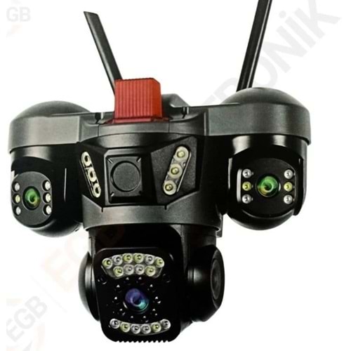 O-KAM Pro 5011 3 Lens 9MP Wifi PTZ Kamera