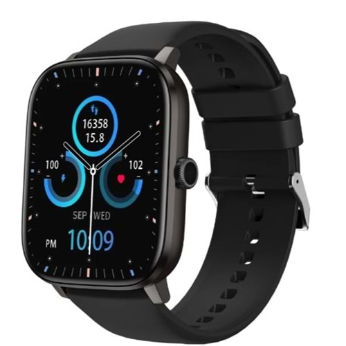 Bix SW03 2.01” TFT BT 5.2 Telefon Görüşme IP67 Akıllı Saat Siyah