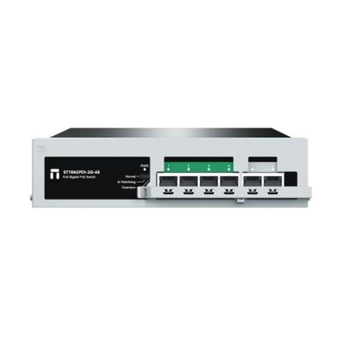 Stonet ST106GPDI-2G-65 6*10/100M 4 PoE Gigabit Ports+2 Uplink Ports Emniyet Kilitli Fast Ethernet Switch