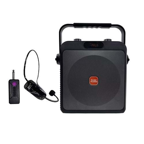 Gold Audio GTX-7K Kablosuz Kafa Mikrofonlu Taşınabilir Seyyar Ses Sistemi