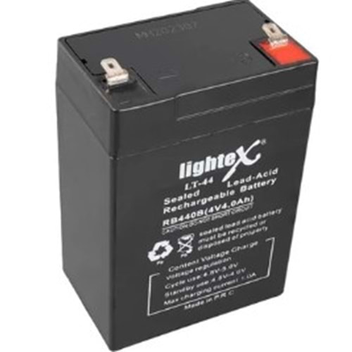Lightex LT-44N 4 Volt 6 Amper Kuru Akü