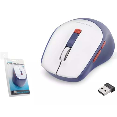 Hadron HDX3408B 600/1600 Dpi Wireless Kablosuz Mouse Beyaz