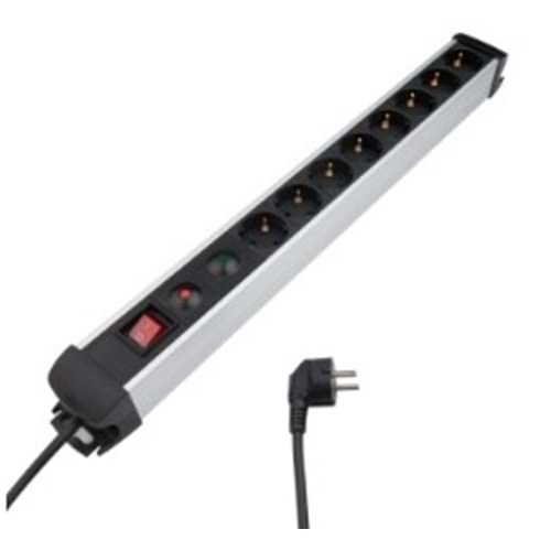 Vivanco 35708 8 Li Anahtarlı Akım Korumalı Priz