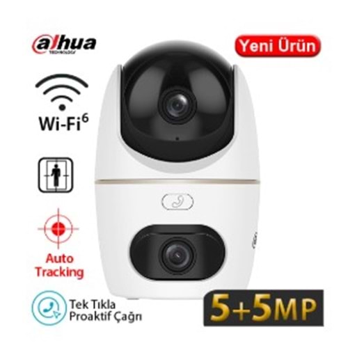 Dahua IPC-HPT1539DD-STW-5E2 5+5MP 3.6mm 30m IR WiFi Pan/Tilt IP Kamera