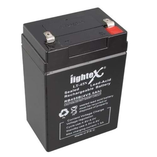 Lightex LT-45 4 Volt 9 Amper Kuru Akü