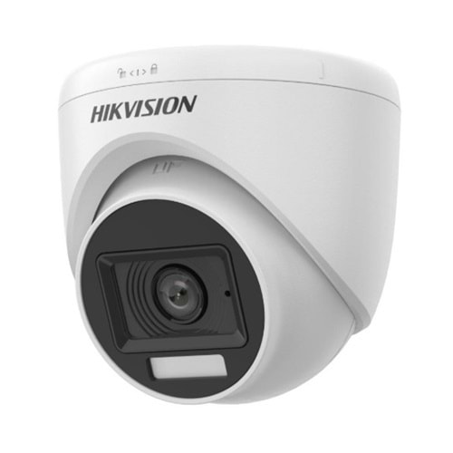 Hikvision DS-2CE76D0T-EXLPF 2MP 2.8MM Smart Dual Light Full Color Renkli TVI AHD Dome Kamera