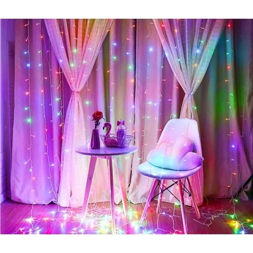 Magicline SNC-717 Animasyonlu Rgb 2x2 Metre 156 Ledli Perde Yılbaşı Süsü