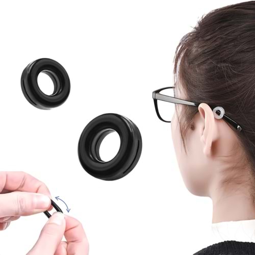 Sunup SN-24261 Kulak Arkası Kaydırmaz Silikon Gözlük Tutucu - 60 Lı Paket