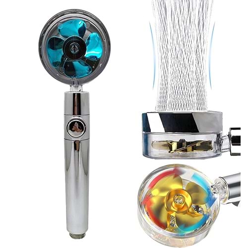 Sunup SN-22220 360 Derece Dönebilen Pervaneli Turbo Tazyikli Duş Başlığı