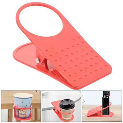 Sunup SN-14518 Mandallı Pratik Masa Kenarı Bardak Tutucu