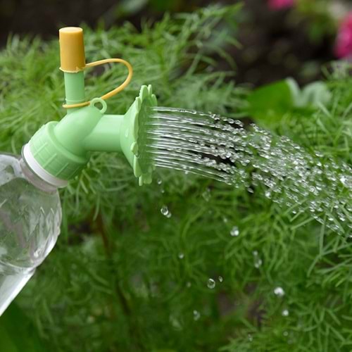 Sunup SN-26424 Şişe Üstü Çift Başlıklı Ayçiçeği Tasarımlı Sulama Aparatı