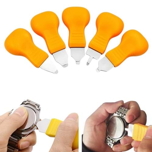 Sunup SN-26503 Hassas Kol Saati Kapağı Açma Aparatı Seti 5 Farklı Uç Tipli