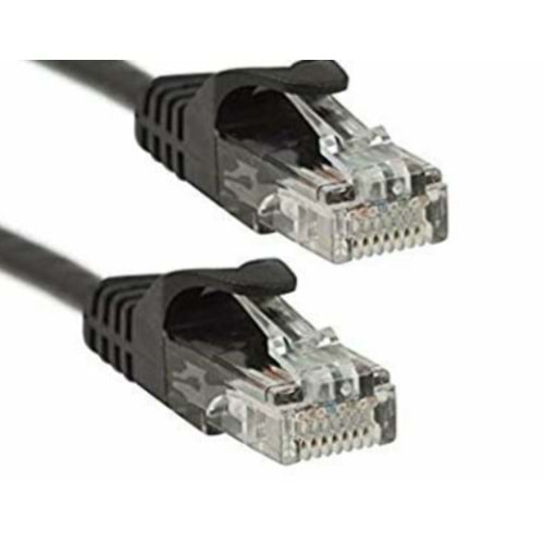OJC Cat 6 UTP Patch Cord 0.5 Mt Siyah Cat6 Kablo