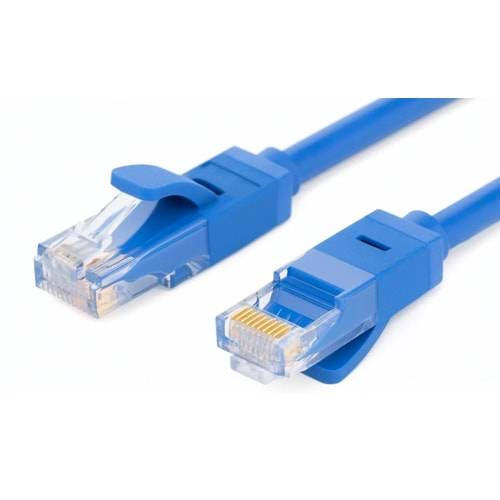 OJC Cat 6 UTP Patch Cord 0.3 Mt Mavi Cat6 Kablo