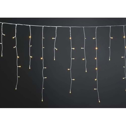 Magicline SNC-402 Saçak Flaşlı Led 2 Metre 144 Ledli Yılbaşı Ağacı Süsü Fiş Tipi Şeffaf Kablo