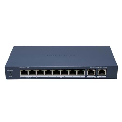 Hikvision DS-3E1310P-EI/M 8FE PoE Port (60W) 2 x Gigabit Uplink Switch