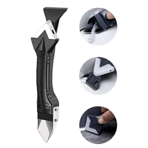 Sunup SN-22163 Boya Silikon Derz Çekme Kazıyıcı Aparatı Spatula