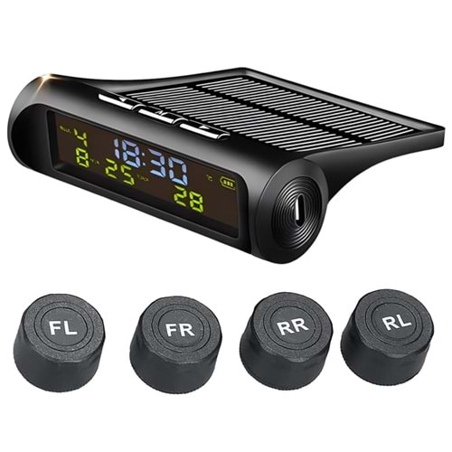 Powermaster PM-26964 Solar DC 5V Araç Lastik Basınç Ölçme - İzleme Sistemi