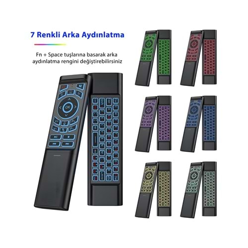 İdragon M3 Akıllı Kumanda – Air Mouse & Kablosuz Klavye