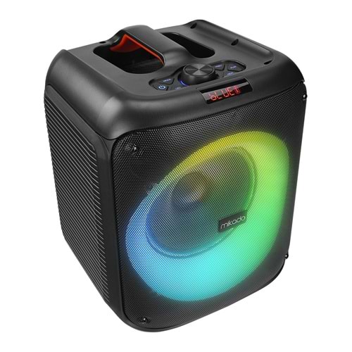 Mikado MD-BT51 Bombix 60W LED Işıklı Kafa Mikrofonlu Toplantı-Parti Hoparlörü