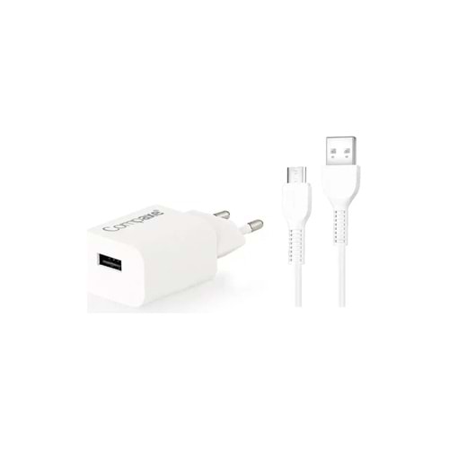 COMPAXE CTA-524UTB 12W 5V 2.4A USB 3.0 + USB TO TYPE C 3A KABLOLU SET