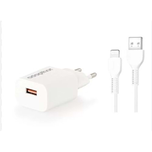 COMPAXE CTA-524ULB 12W 5V 2.4A USB 3.0 + USB TO LIGHTNING 3A KABLOLU SET