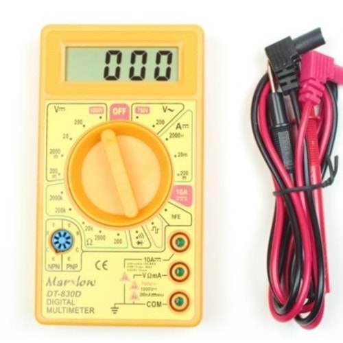 Rose DT-830D Öğrenci Tipi Buzzerli Dijital Ölçü Aleti