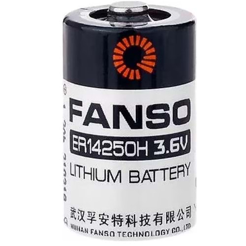 Fanso ER14250H 3.6V 1/2AA Puntalı Lityum Pil (PLC/Endüstriyel)