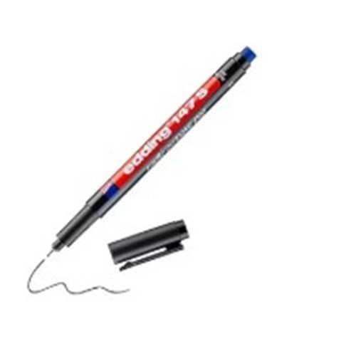 Edding 147S İnce Uçlu Siyah Asetat Cd Kalemi