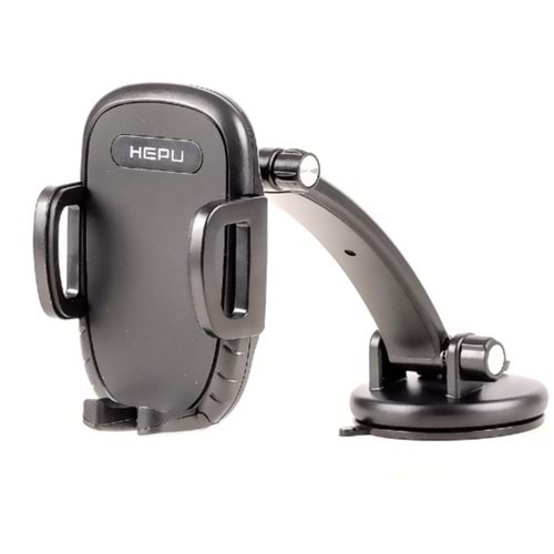 Hepu HP-A26 Uzun Kollu Araç İçi Telefon Tutucu – Vantuz Tabanlı + Torpido ve Cam Uyumlu