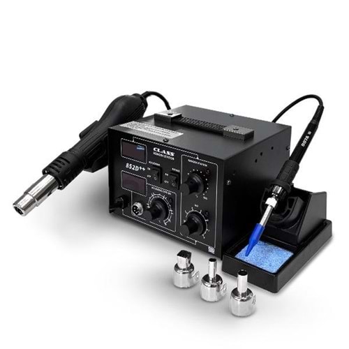 Class 852D++ Sıcak Hava Rework İstasyonu ve Lehimleme Havya Seti