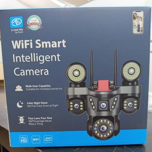 O-KAM Pro OK-231PREMIUMW 12 MP 4 Lens Wifi Ptz Kamera