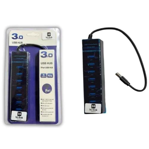 Hi-Link MUH005 1 x 3.0 + 6 x 2.0 7 Port Usb Hub Çoğaltıcı