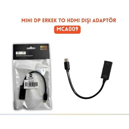 Hi-Link MCA009 Mini Display Port to HDMI Kablo
