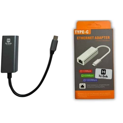 Hi-Link MUH015 1000 Mbps Type-C to RJ45 Çevirici