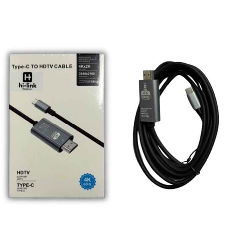 Hi-Link MCA035 4K 60Hz Type-C to Hdmi Erkek 1.8 Metre Kablo