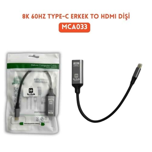Hi-Link MCA033 8K 60Hz Usb to Hdmi Dişi Çevirici