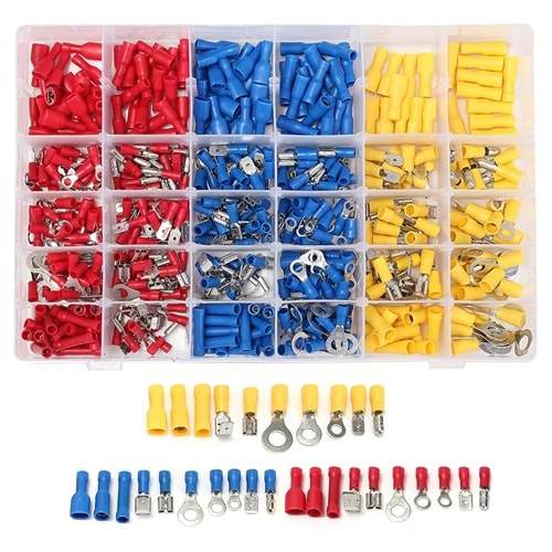 Powermaster PM-25982 Muhtelif Ölçülerde Kablo Pabuç - 678 Li Paket Halinde